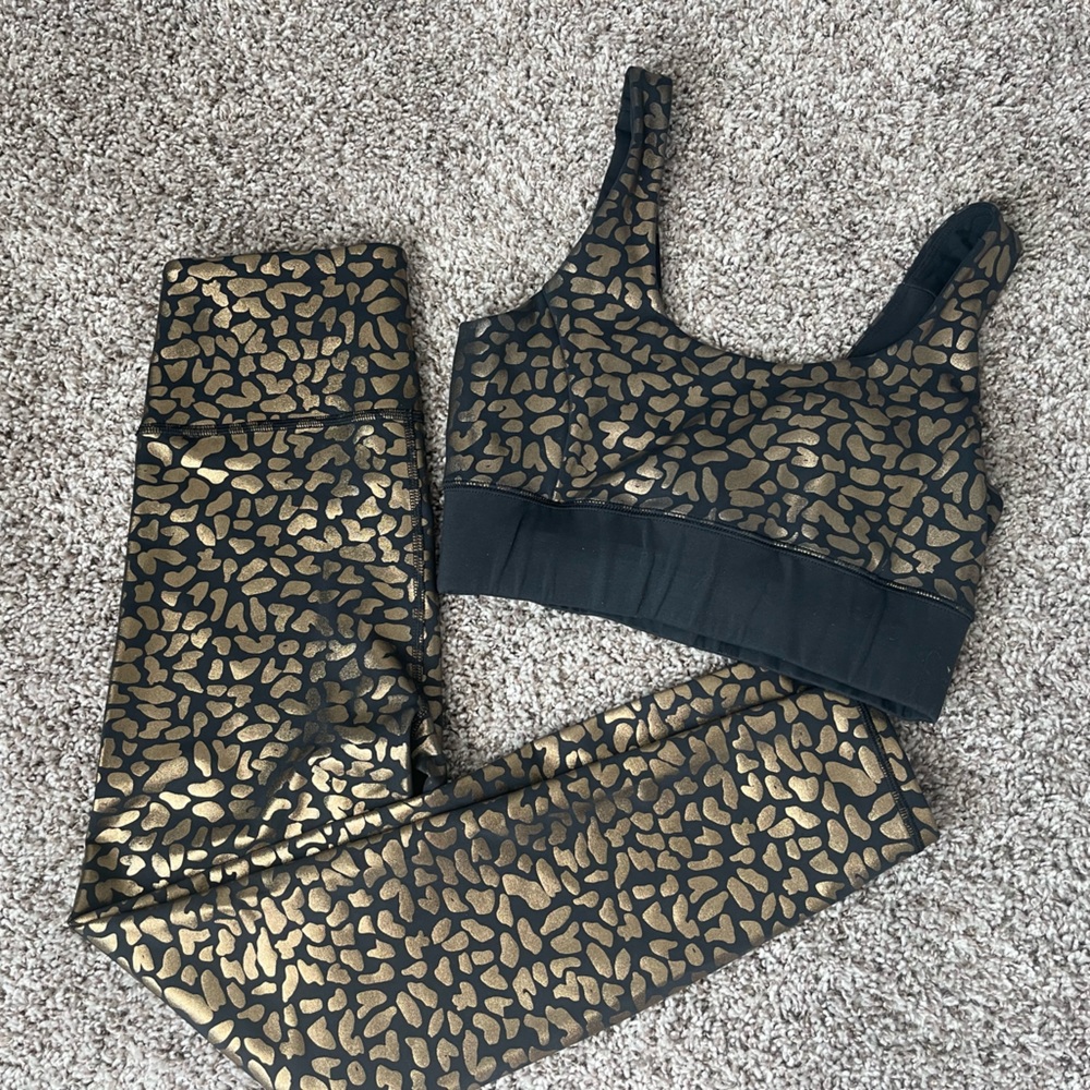 IVL Collective Gold Foil Chi Chi Active Legging